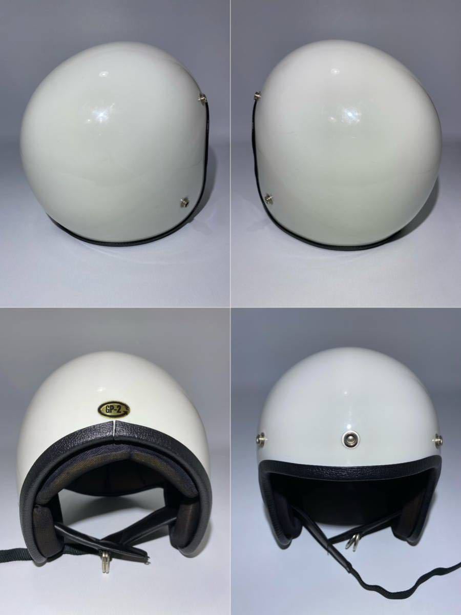 Sシェル GRANT グラント GP-2 ホワイト 白 ビンテージ ヘルメット 60s