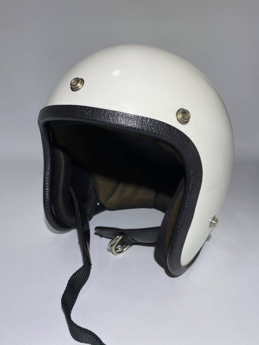 Sシェル GRANT グラント GP-2 ホワイト 白 ビンテージ ヘルメット 60s