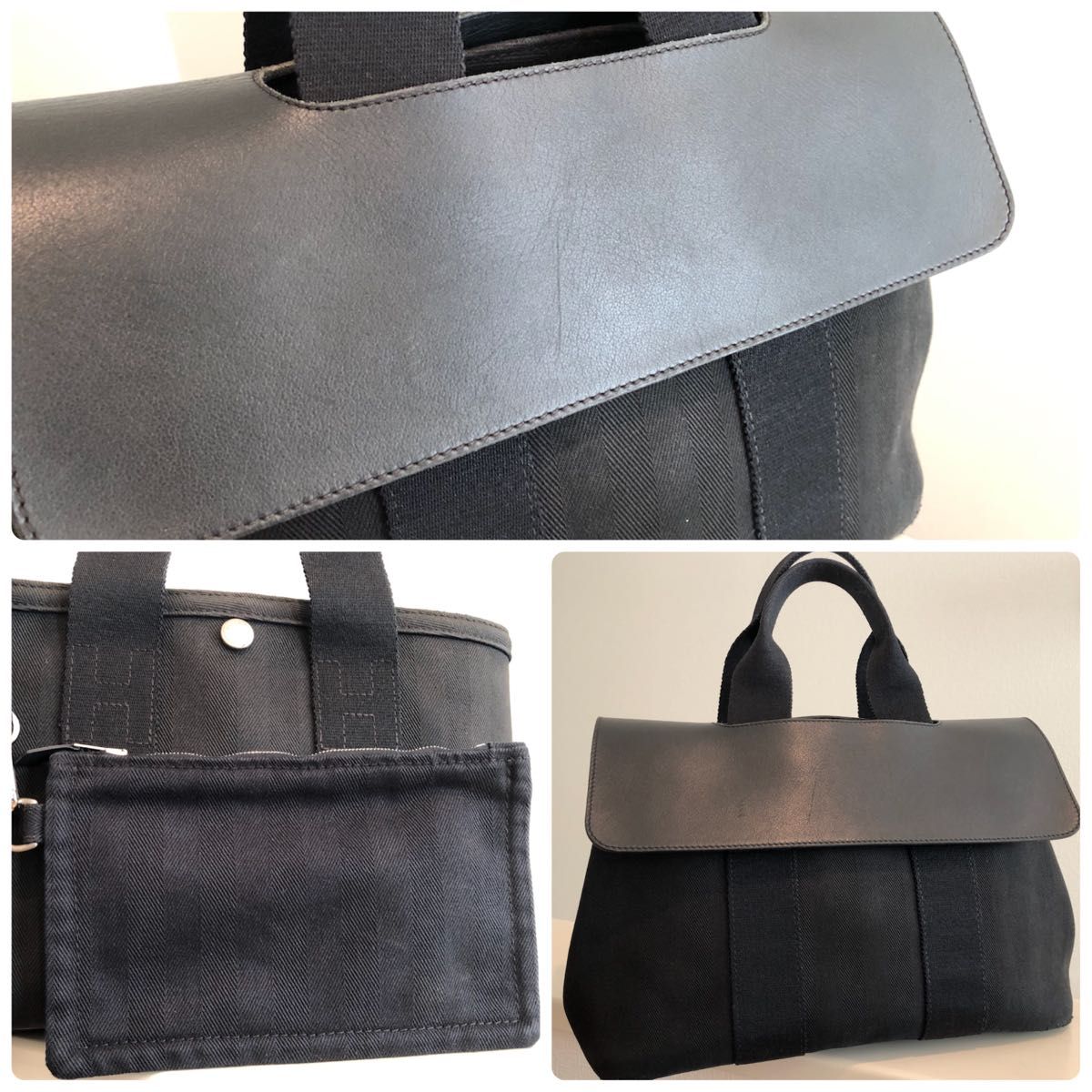 ☆HERMES☆エルメス/ヴァルパライソ/ハンドバッグ/黒/エール/PM/ポーチ