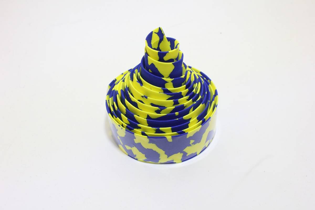 (577) bar tape blue yellow camouflage marble soft type load 