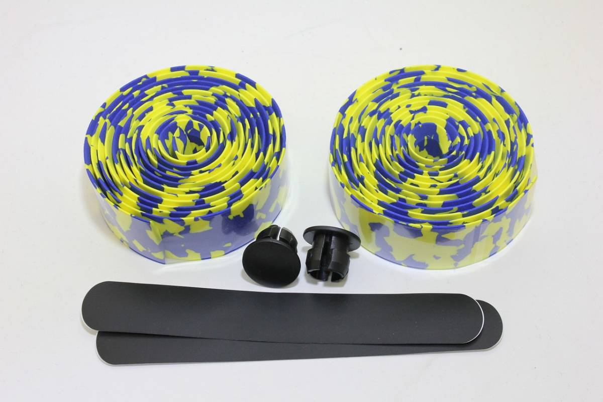 (577) bar tape blue yellow camouflage marble soft type load 