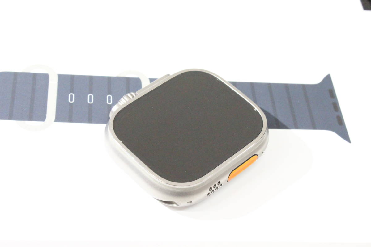 *[ Apple часы MQFK3J/A корпус частота имеется ]Apple Apple Watch Ultra GPS+Cellular модель 49mm [ midnight Ocean частота ] б/у 
