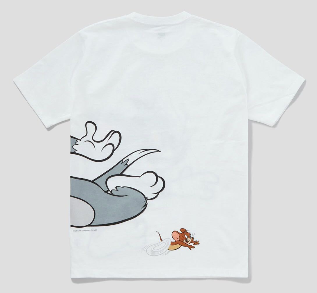 新品　グラニフ　トムとジェリー　Tシャツ　Mサイズ ホワイト　graniph　猫　ねずみ　キャット　11ぴきのねこ_画像2