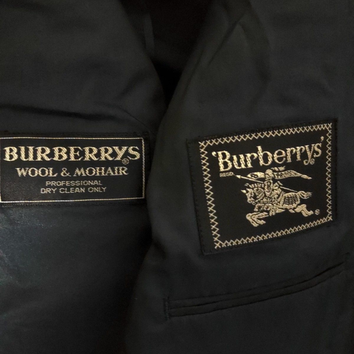 バーバリーズ BURBERRYS モヘアミックステーラードジャケット メンズ