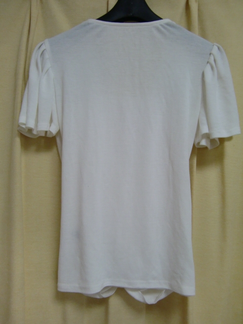 USED* INGNI white. Cami attaching short sleeves tops M size!