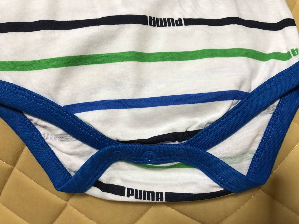 【同梱不可！】【PUMA】プーマ　つなぎ　青系×ボーダー柄_画像3