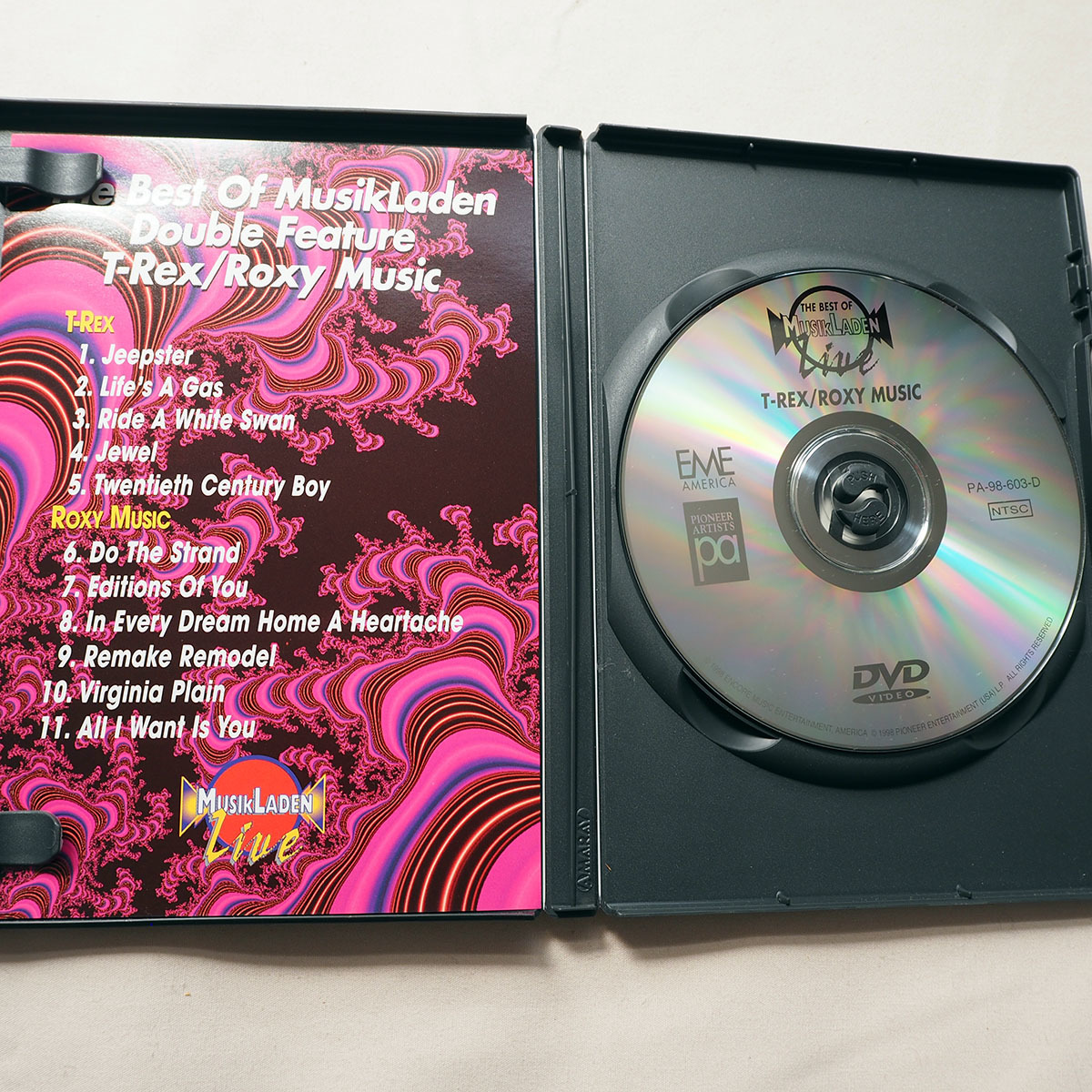 ◆ 海外盤DVD ロキシー・ミュージック Tレックス The Best of Musik Laden Live T-REX ROXY MUSIC 送料無料 ◆_画像3