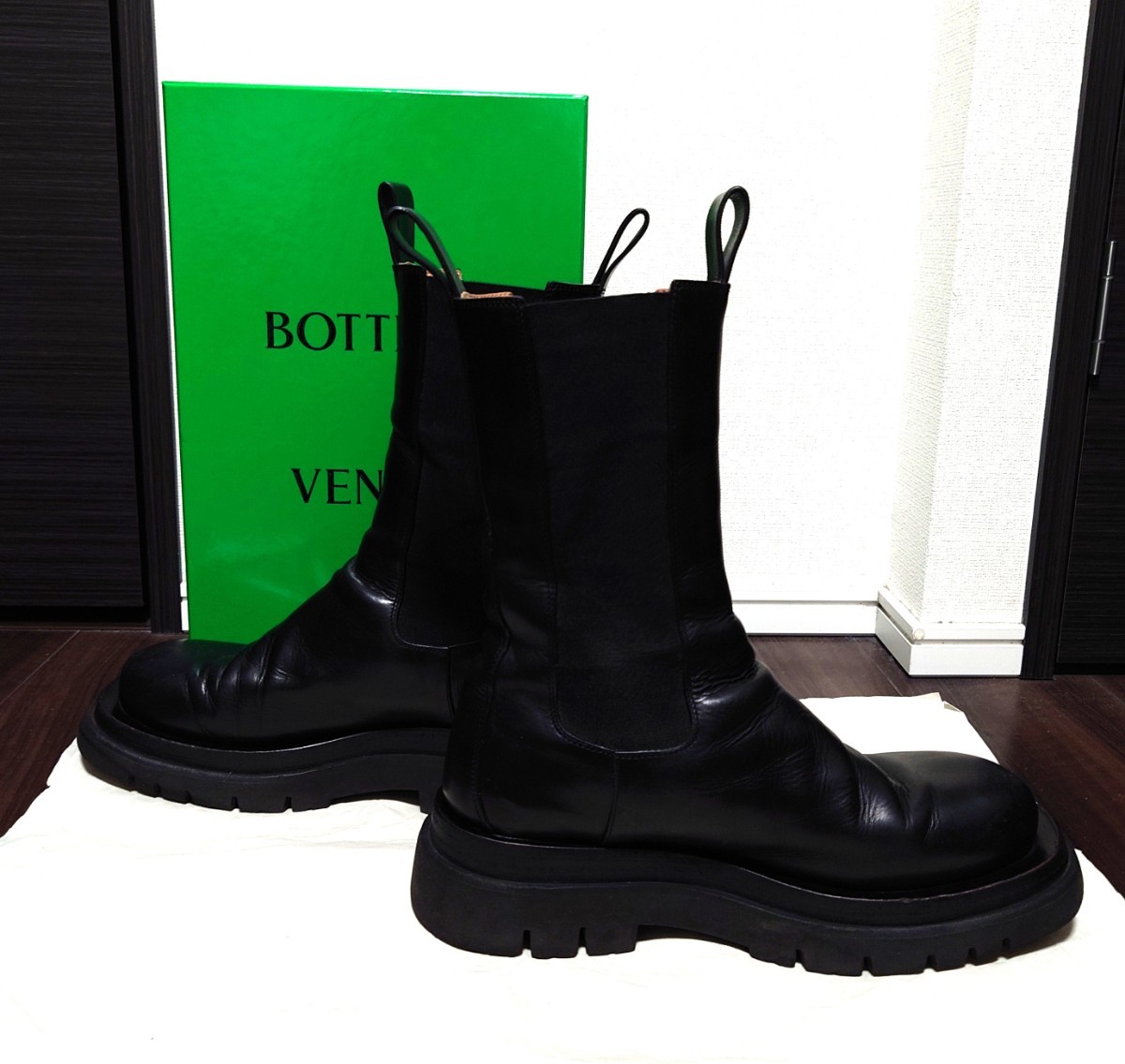 正規品 ボッテガヴェネタ BOTTEGA VENETA ラグブーツ 39.5 25.5cm前後