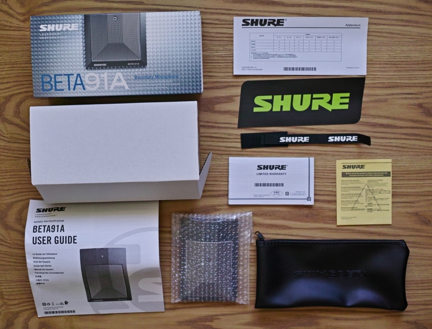 ☆送料無料!☆極上品!☆SHURE☆BETA91A☆バウンダリーマイク☆バス