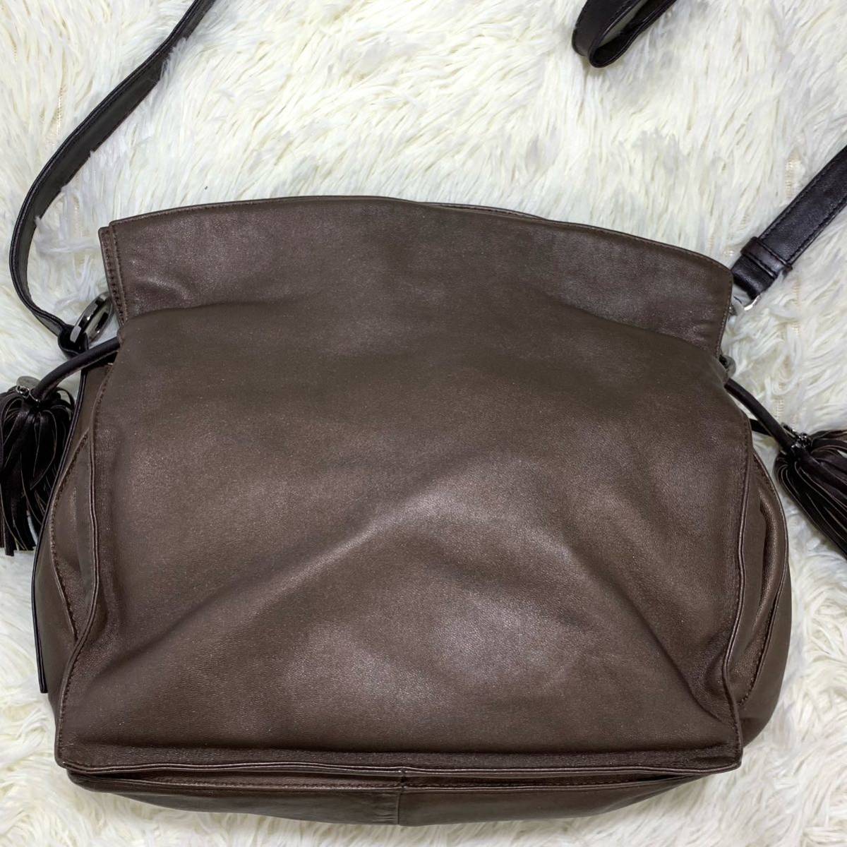 極美品!LOEWE ロエベ フラメンコ 2way ショルダーバッグ アナグラム