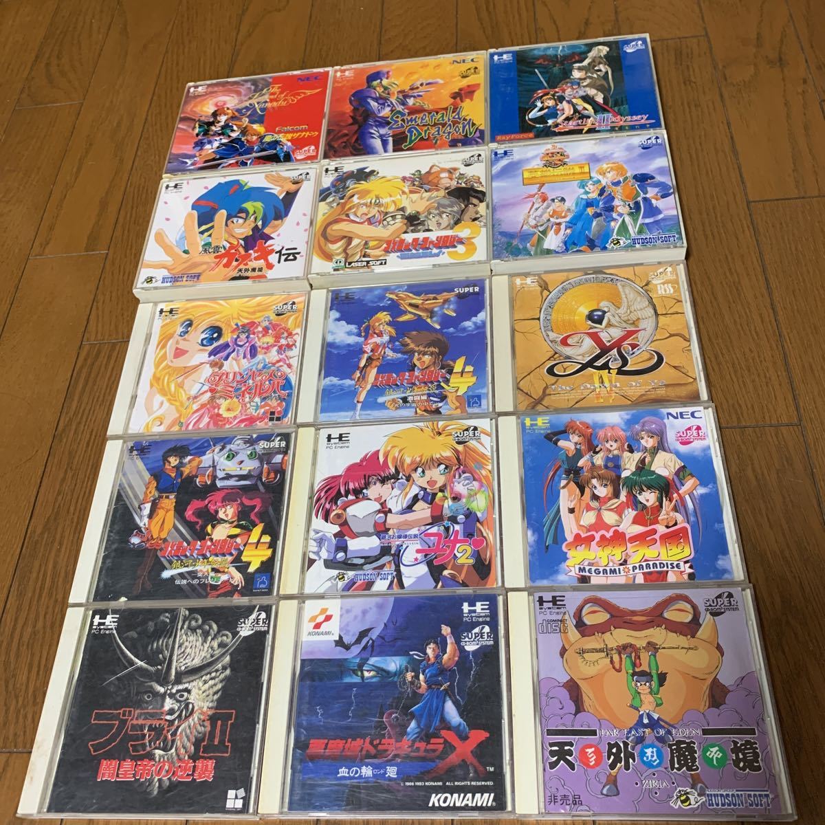 PCエンジン CD-ROM ソフト 15本セット 天外魔鏡ZIRIA 風の伝説ザナドゥ