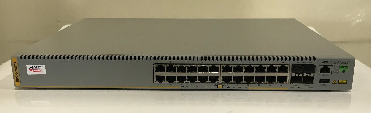 送料無料 【埼玉発】【Allied Telesis】レイヤー3スイッチ AT-SH510-28GTX ★起動確認済、初期化済★ (9-3667) ルーター 送料無料 【埼玉発】【Allied Telesis】レイヤー3スイッチ AT-SH510-28GTX ★起動確認済、初期化済★ (9-3667) ルーター