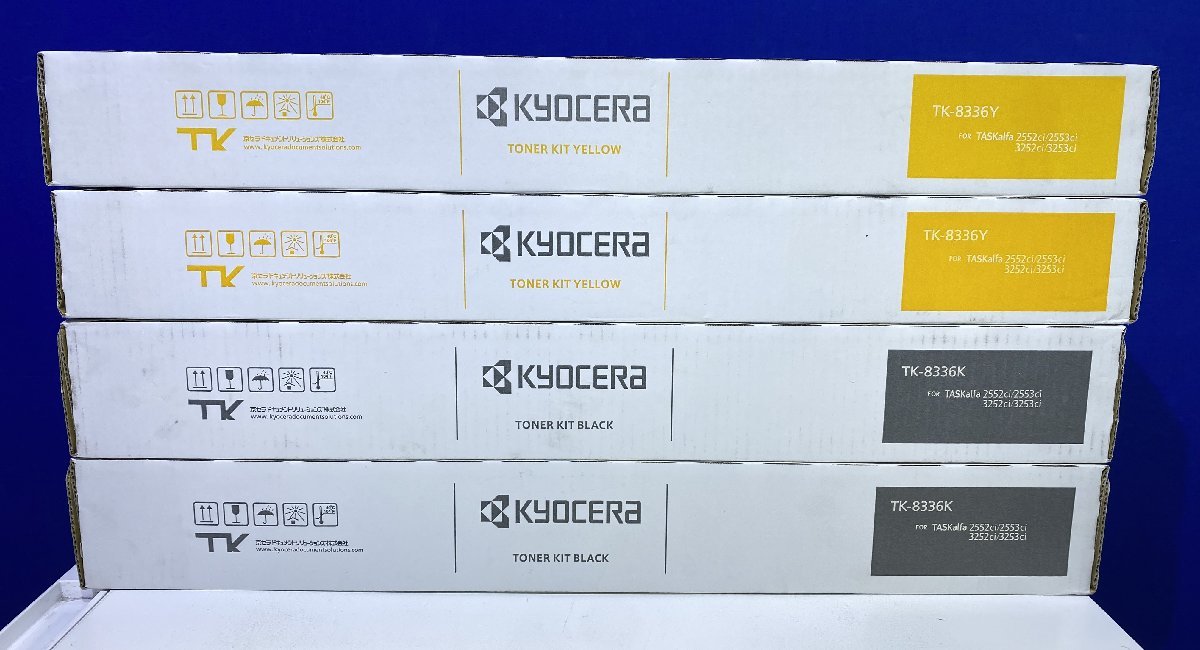 越谷発】【京セラ】 純正未使用トナー☆ TK-8336 (K×2.C×2.M×2.Y×2