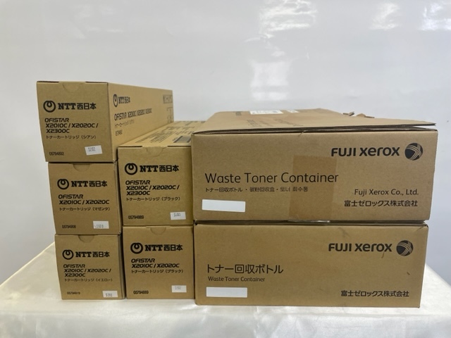 【大阪発】【 NTT西日本 】純正未使用品トナー ☆ FAX-EP<CT202484-CT202487>(K×2、C×1、M×1、Y×1)☆ 回収BOX x2 (5410)OA機器