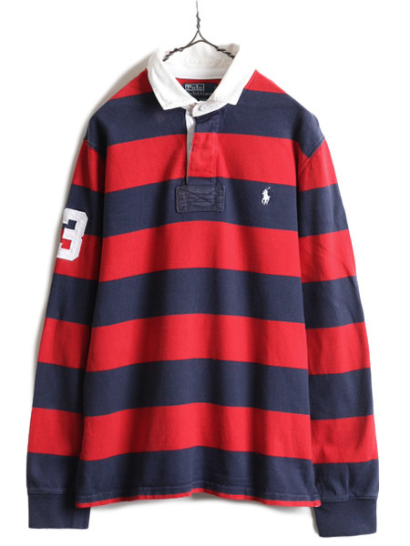 【ふるさと割】 ポロ ■ ラルフローレン 赤 紺 ナンバリング 2トーン ラグビーシャツ 長袖シャツ POLO ) L メンズ ( シャツ ラガー 長袖 ボーダー ワイド Lサイズ 【ふるさと割】 ポロ ■ ラルフローレン 赤 紺 ナンバリング 2トーン ラグビーシャツ 長袖シャツ POLO ) L メンズ ( シャツ ラガー 長袖 ボーダー ワイド Lサイズ