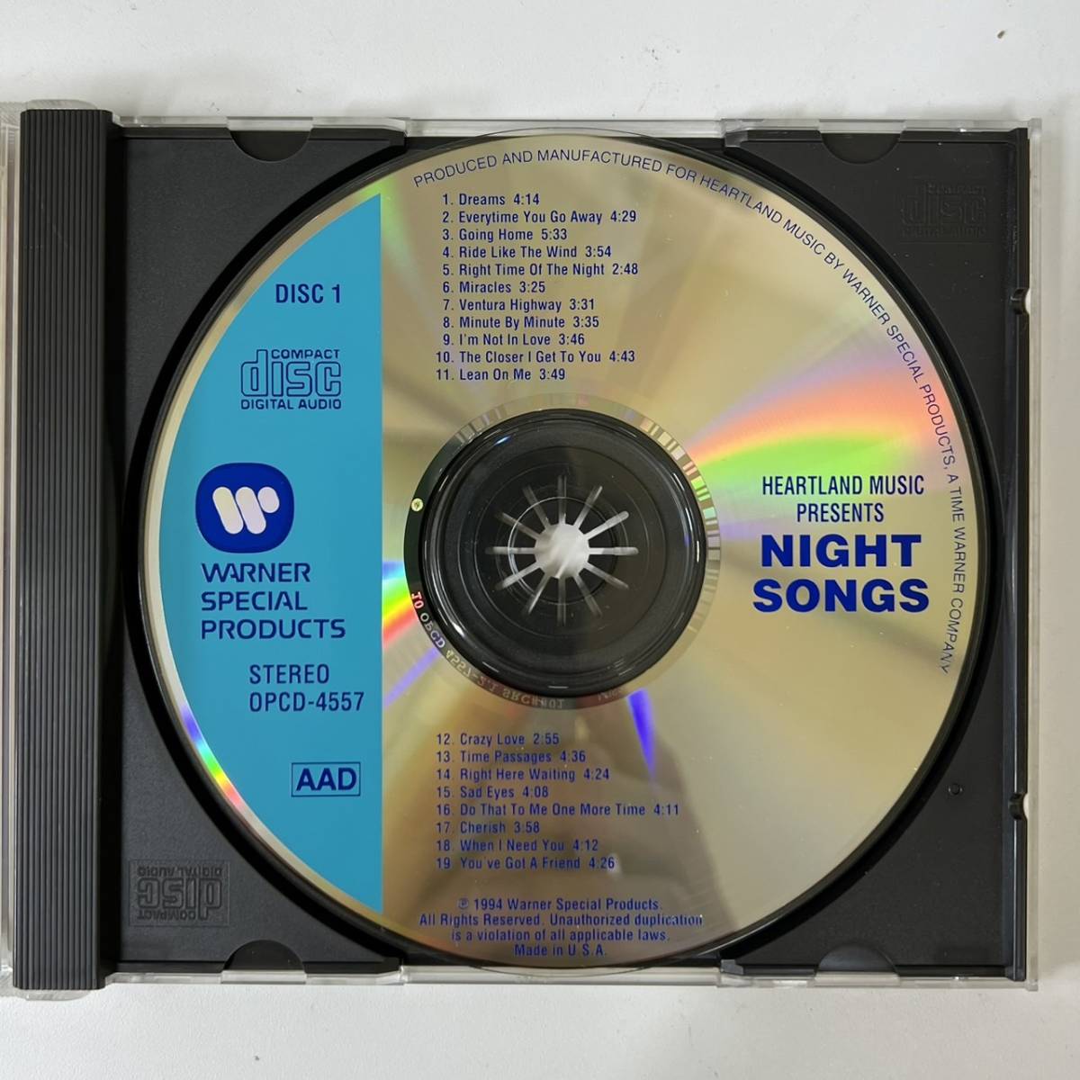 ★★　激レア　★★　Night Songs　★★　CDアルバム 　Kenny Ｇ・ Poco 他　★★ 　　　HD-113_画像4