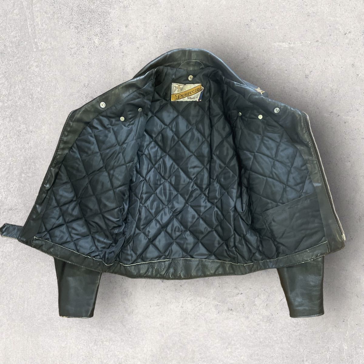 稀少 Schott ショット USA製 ワンスター ダブルライダースジャケット