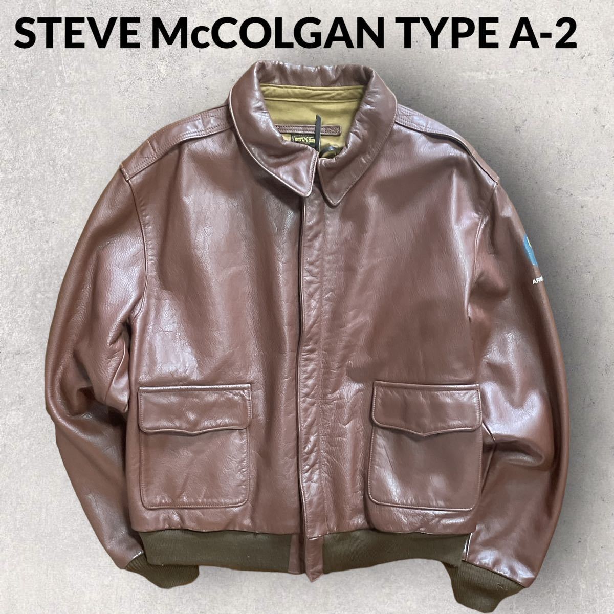 春先取りの McCOLGAN STEVE TYPE サイズ40 フライトジャケット レザー