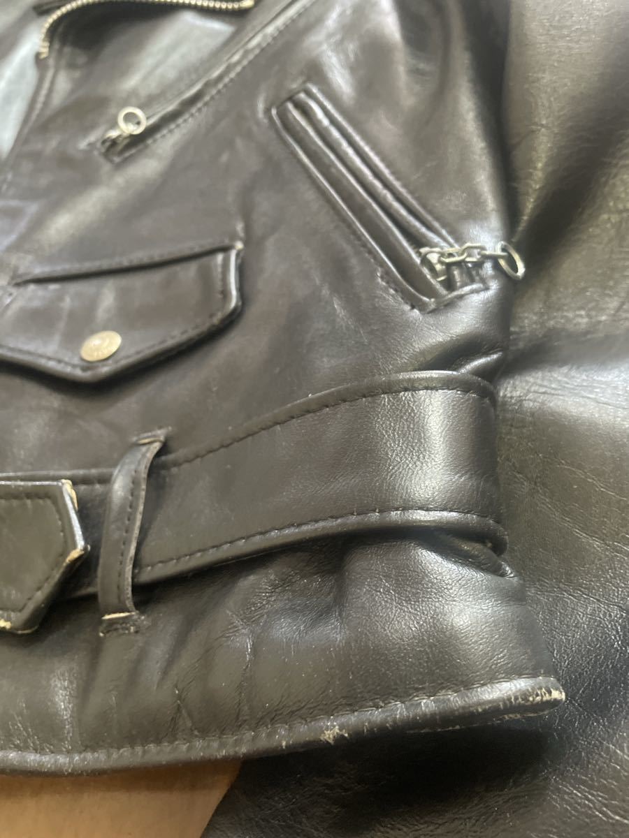 稀少 Schott ショット USA製 ワンスター ダブルライダースジャケット
