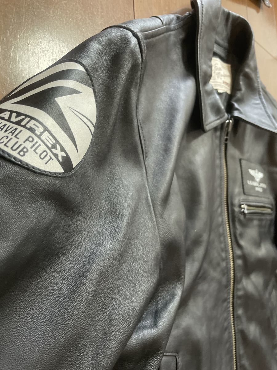 AVIREX SHEEP AVIATOR JACKET TOM CAT 黒 L | mysongtales.ie