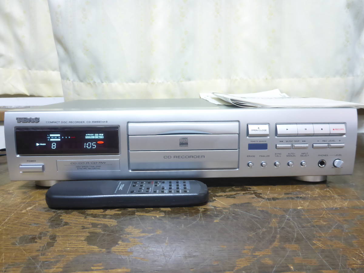Yahoo!オークション - TEAC CD-RW890mk2 CDレコーダー ティアック Yahoo!オークション - TEAC CD-RW890mk2 CDレコーダー ティアック