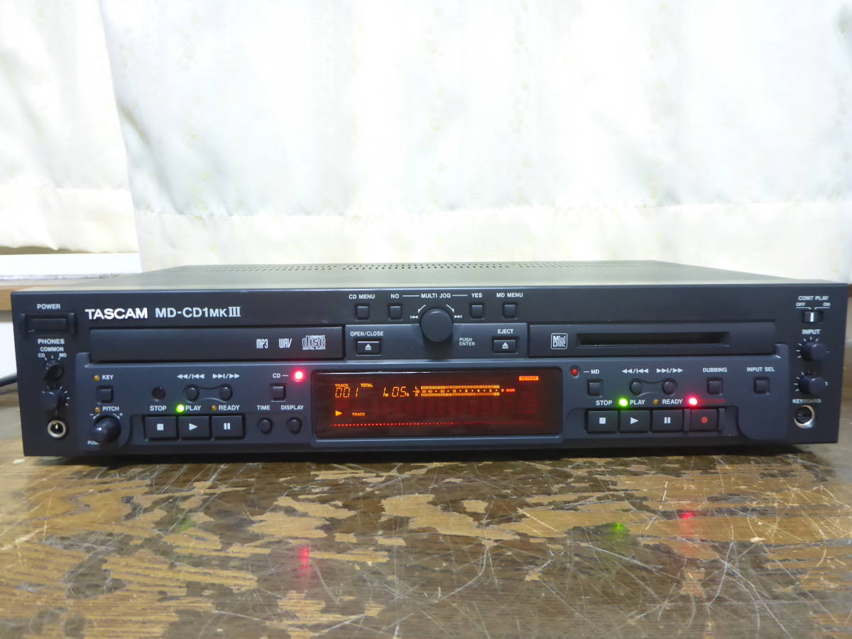 TASCAM MD-CD1MKⅢ 業務用CDプレーヤー/MDレコーダー タスカム | www