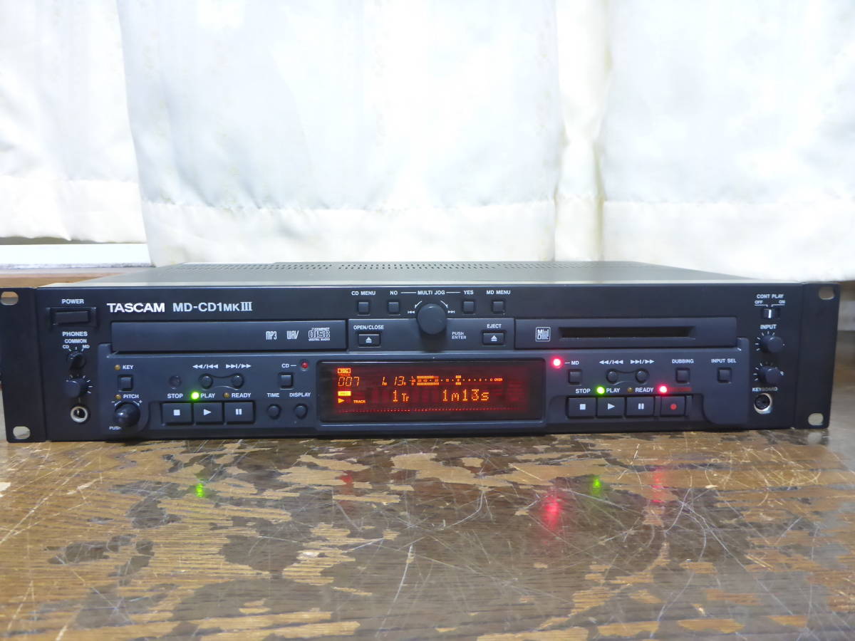 TASCAM MD-CD1MKⅢ 業務用CDプレーヤー/MDレコーダー タスカム