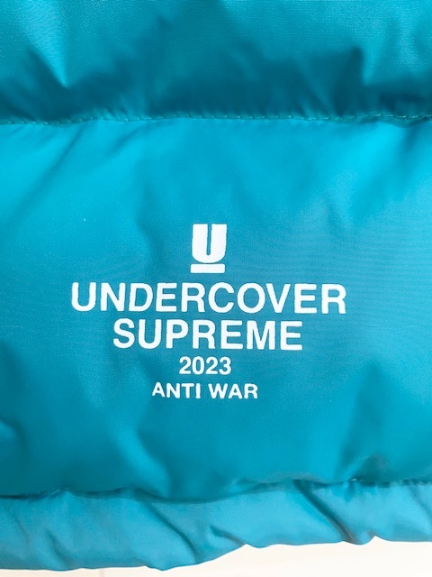 Supreme × UNDERCOVER 23ss Leather Sleeve Puffer Jacket M Teal