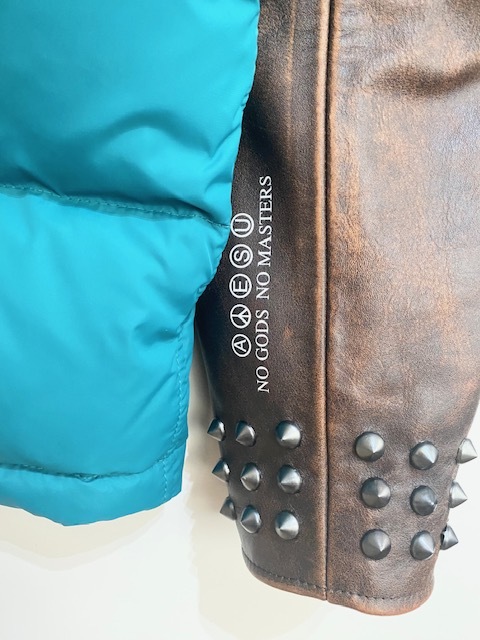 Supreme × UNDERCOVER 23ss Leather Sleeve Puffer Jacket M Teal