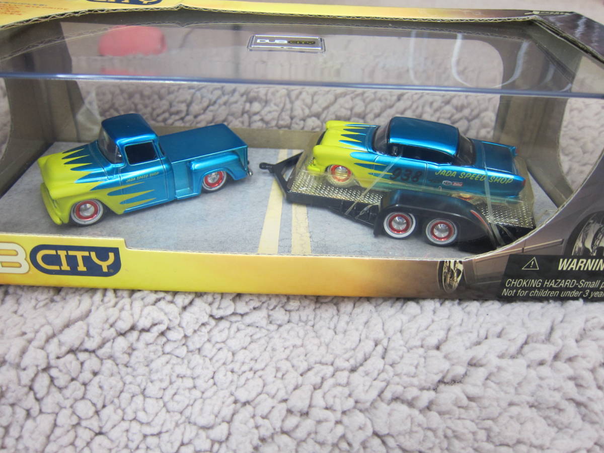 1955 Chevy Stepside / Bel Air Trailer Set (DUB City) 1/64_画像5