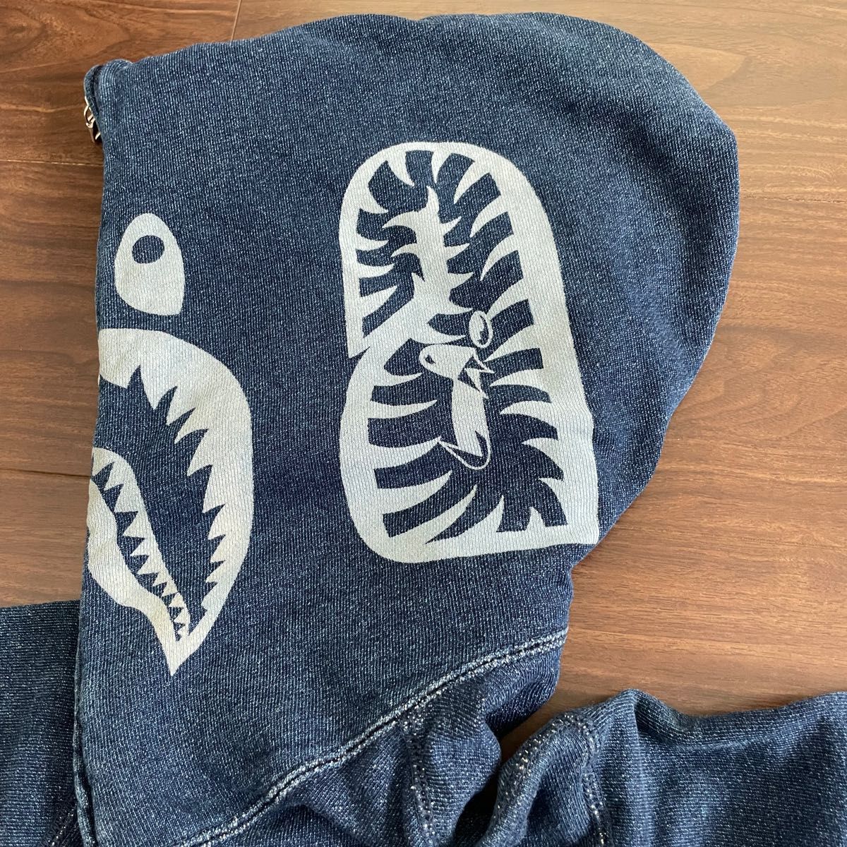A BATHING APE シャークパーカーSサイズ INDIGO SHARK FULL ZIP A BATHING APE シャークパーカーSサイズ INDIGO SHARK FULL ZIP