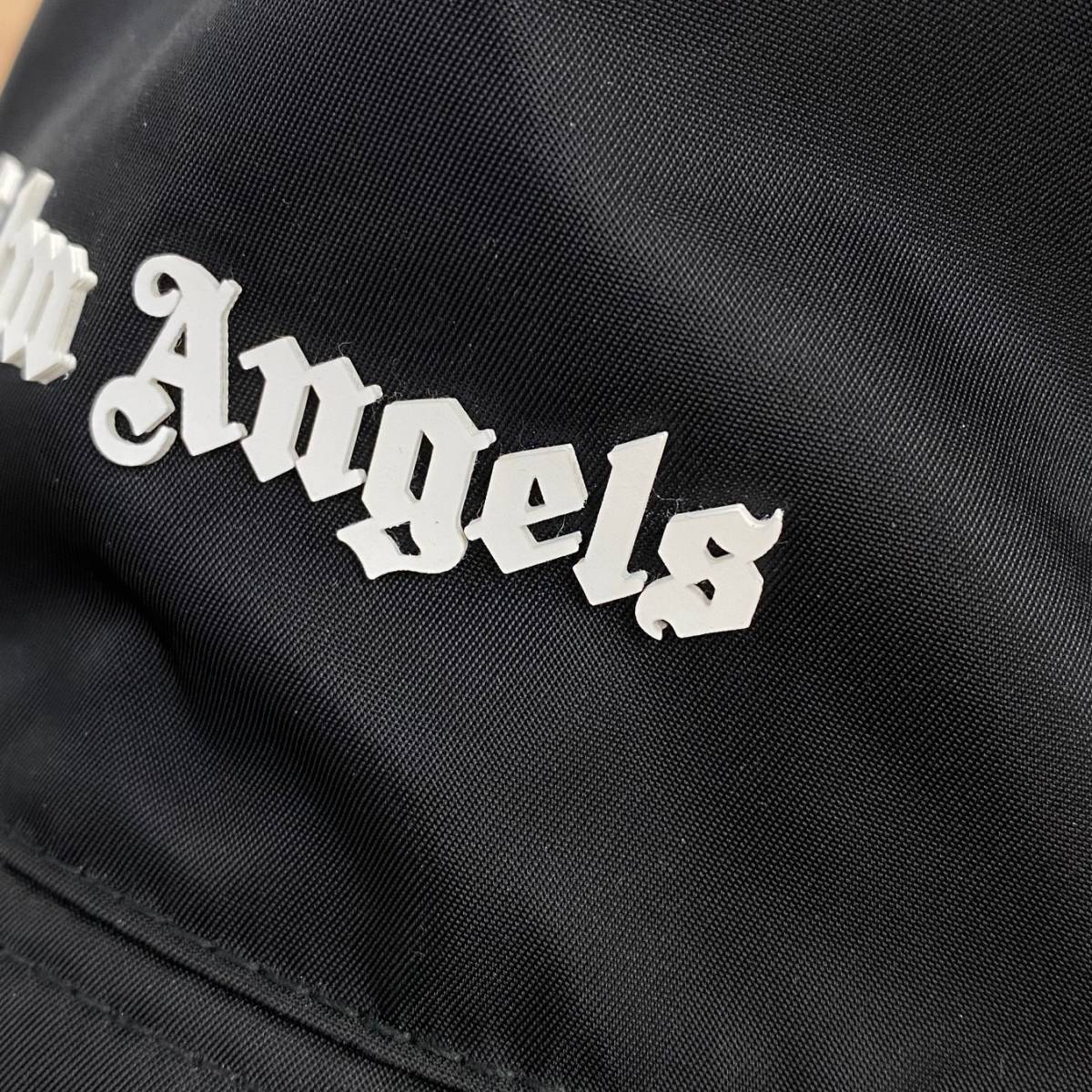 PALM ANGELS バケットハット ブラック CLASSIC LOGO_画像2