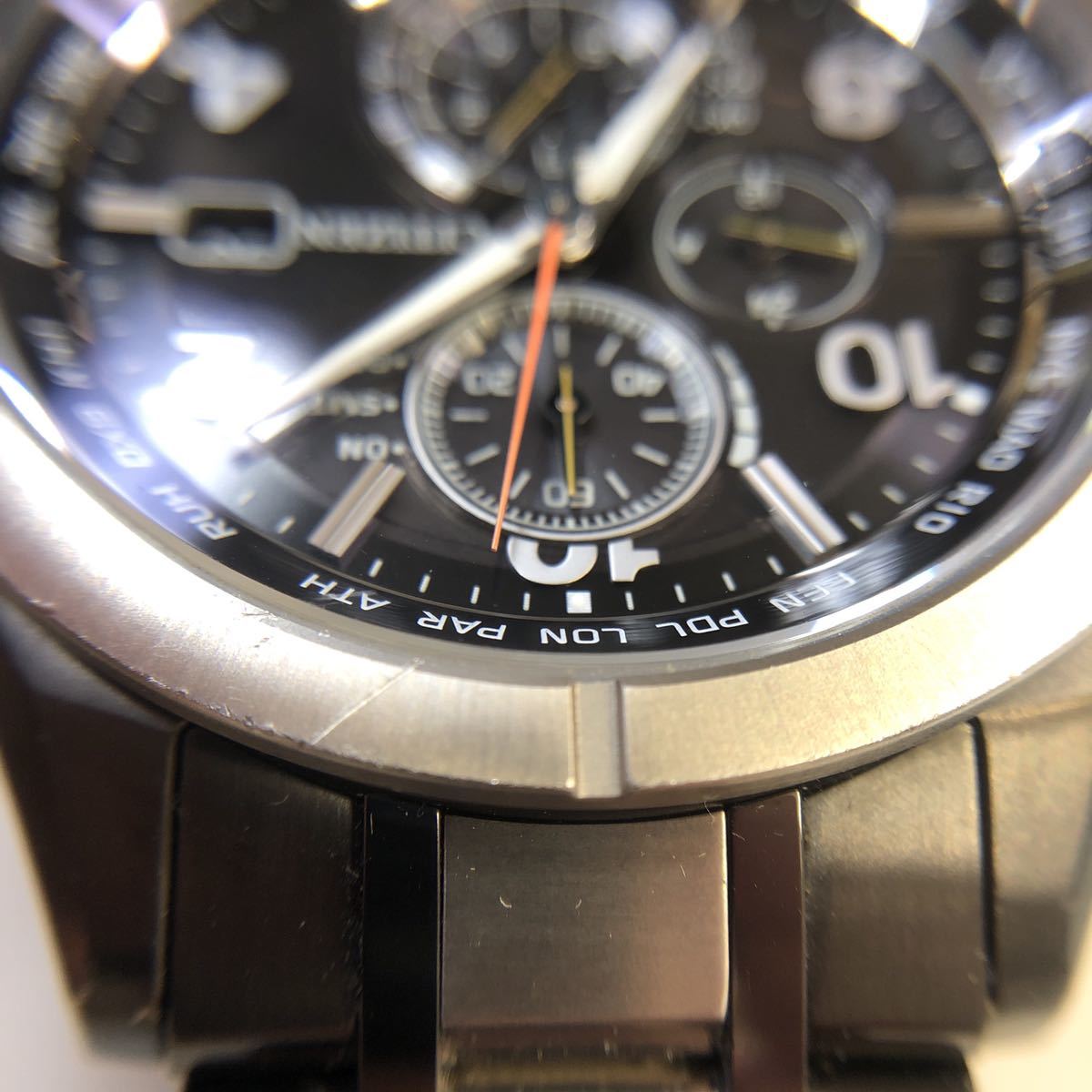CITIZEN ATTESA AT8165-51E チタン電波ソーラー腕時計 ¥154000