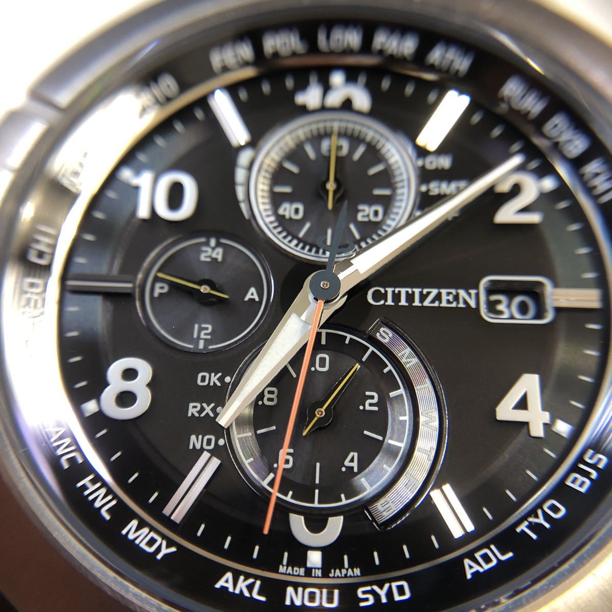 CITIZEN ATTESA AT8165-51E チタン電波ソーラー腕時計 ¥154000