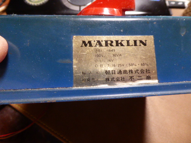 メルクリン MARKLIN １００Volt６１５８トランス完動品貴重品_画像2