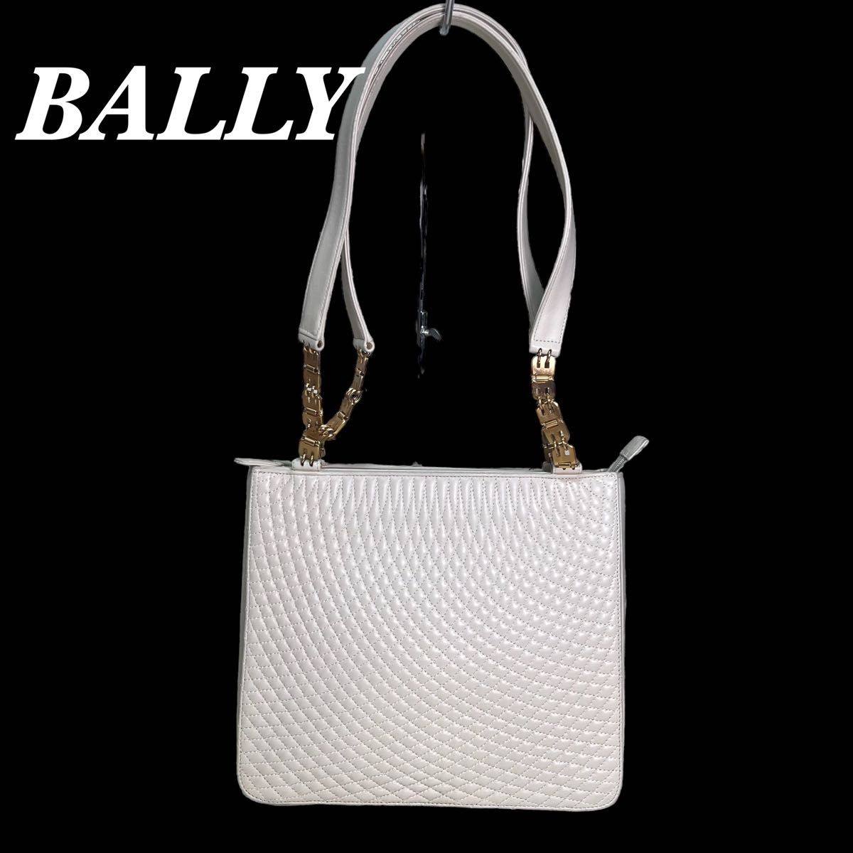 希少 BALLY バリートートバッグ ショルダーバッグ ゴールドチェーン