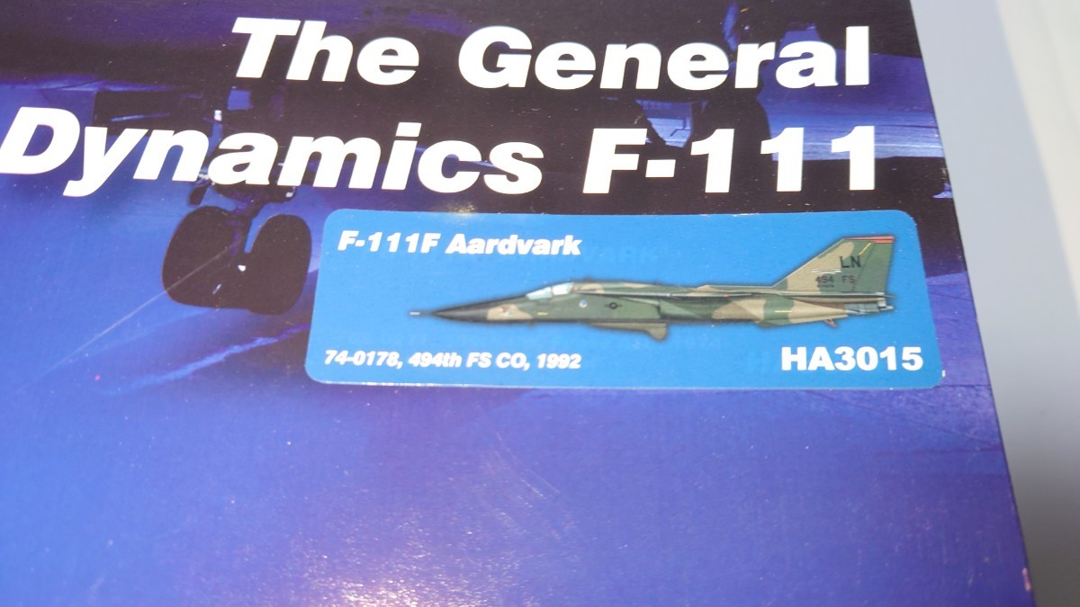 未開封 1/72 F-111F アードバーグ 第494戦闘飛行隊 湾岸戦争 1991 ha3015 ホビーマスター 戦闘機 攻撃機 HOBBYMASTER 練習機 技mix _画像6