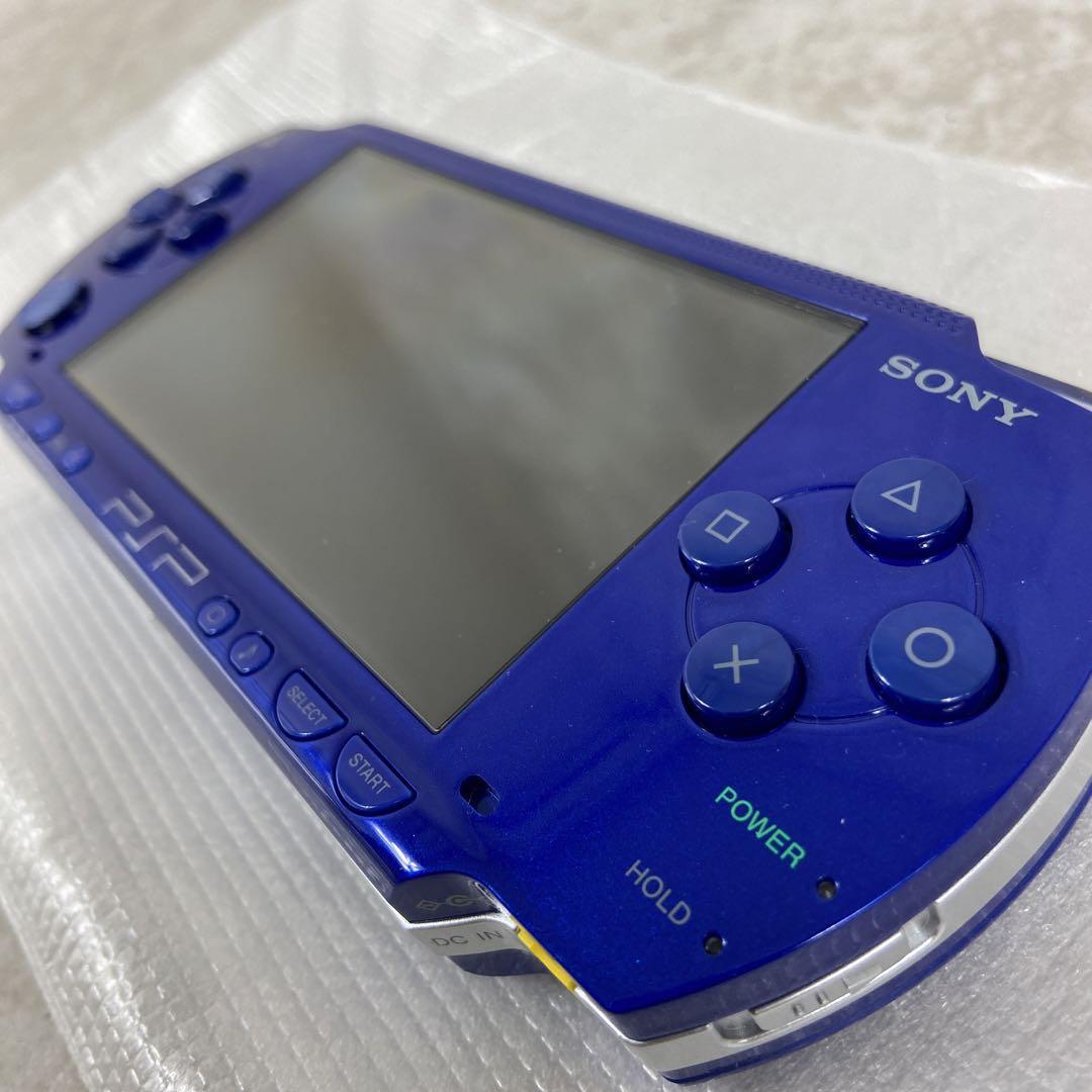 未使用品 SONY PSP-1000 携帯型ゲーム機 レトロ メタリックブルー-
