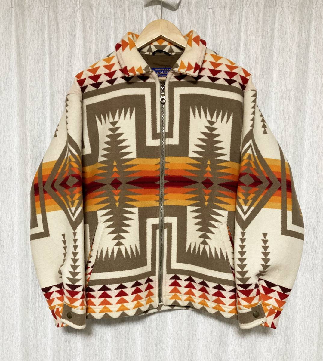 USA製☆美品 [90s-00s PENDLETON] チーフジョセフ ネイティブ チマヨ ラグジャケット S ダイワ精工 ペンドルトン_画像1