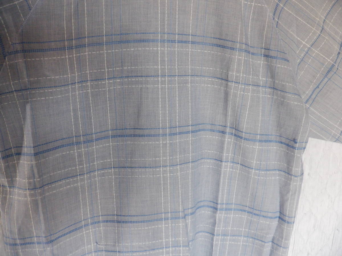 Ｗｉｎ　Ａｒｔ　　半袖シャツ　　ブルーのチェック柄　　　Ｍサイズ　　　_画像6