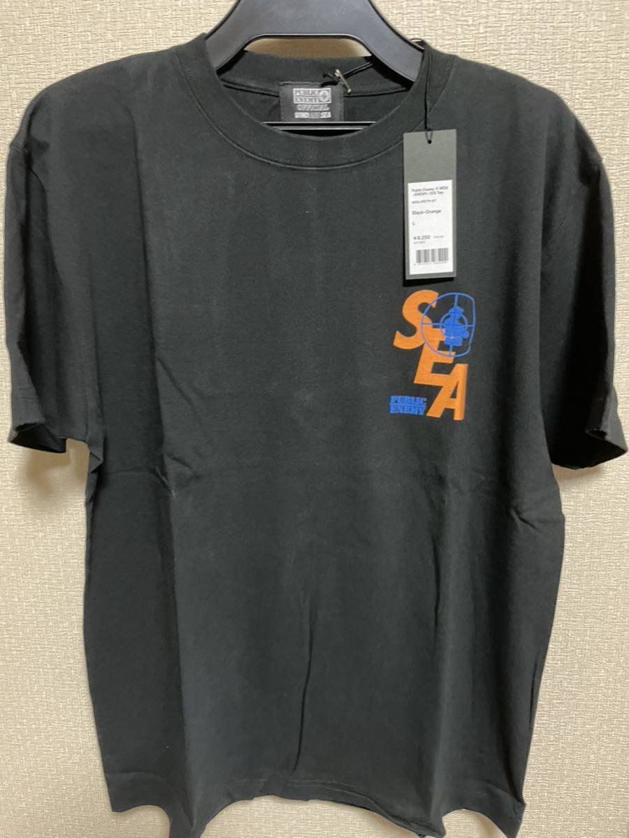 WINDANDSEA パブリックエネミー 黒 半袖Tシャツ Lサイズ 未使用新品