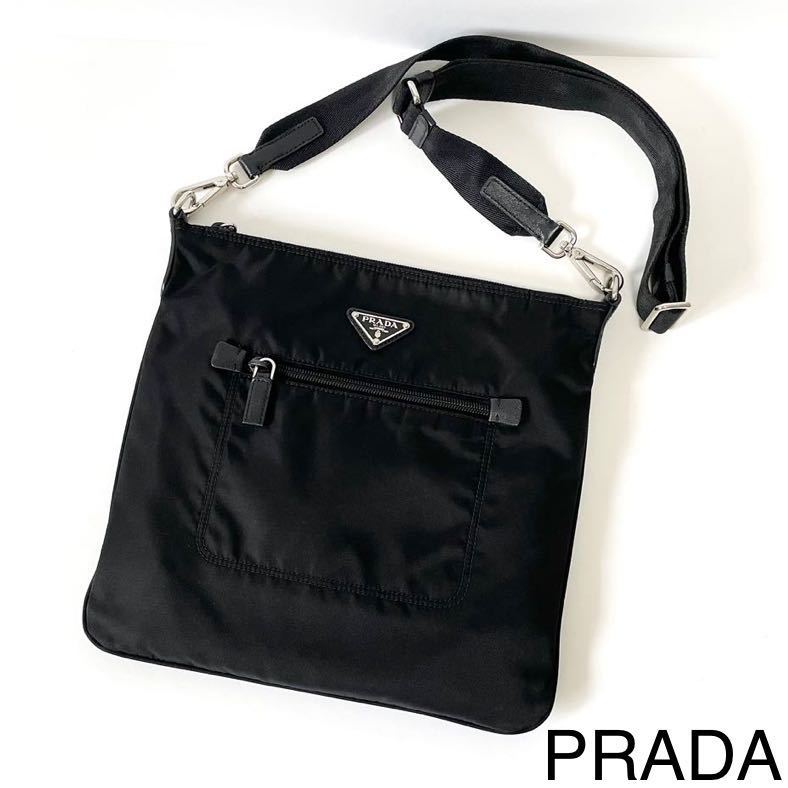 美品】PRADA ショルダーバッグ サコッシュ クロスボディ ナイロン