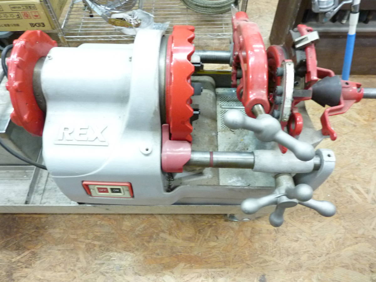 ☆レッキス ねじ切り機 パイプマシン REX NS80A ダイヘッド付き