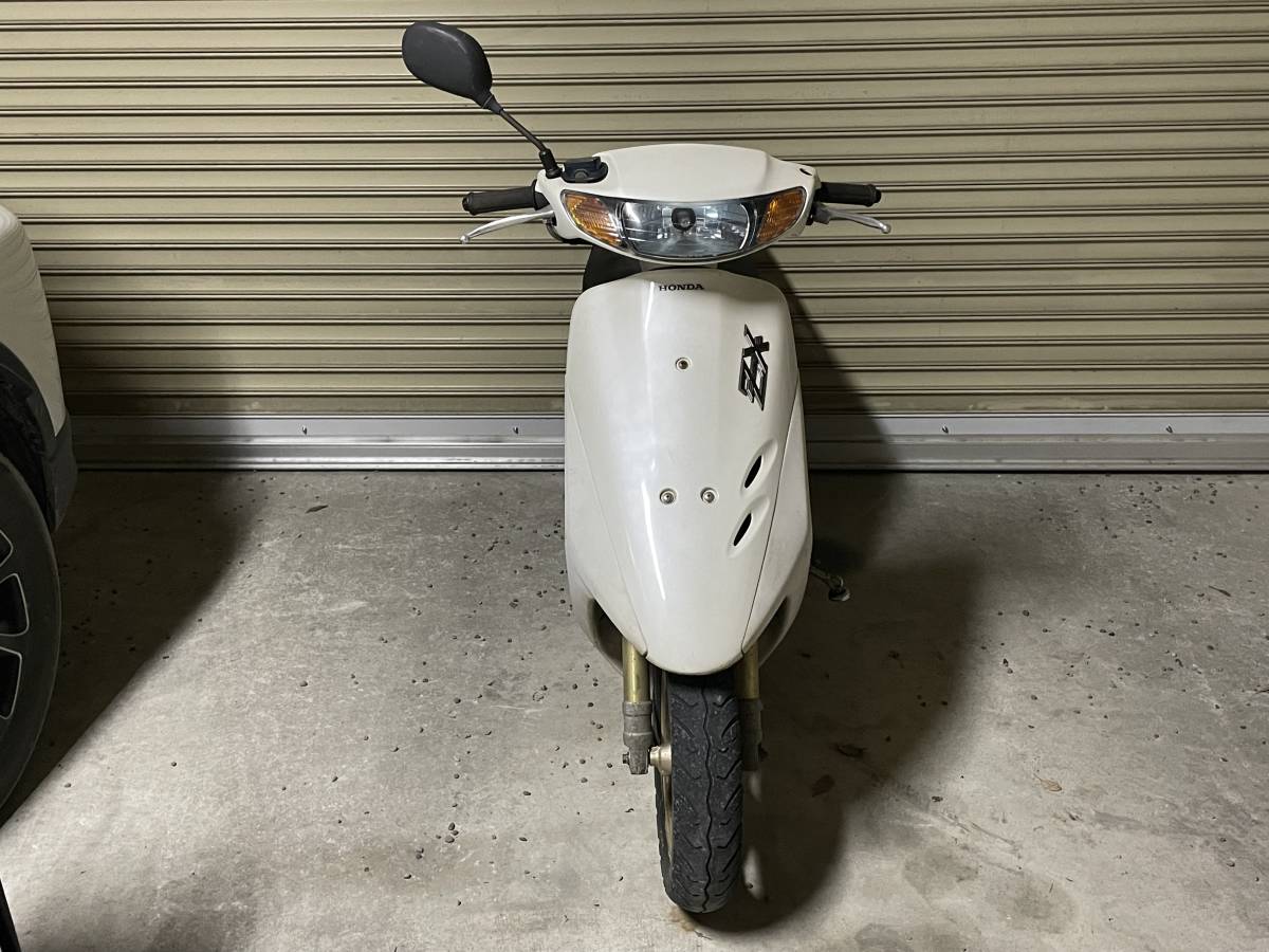 車体配達可能 ホンダDIO ディオzx af35 白 シャッターキーモデル 後期-