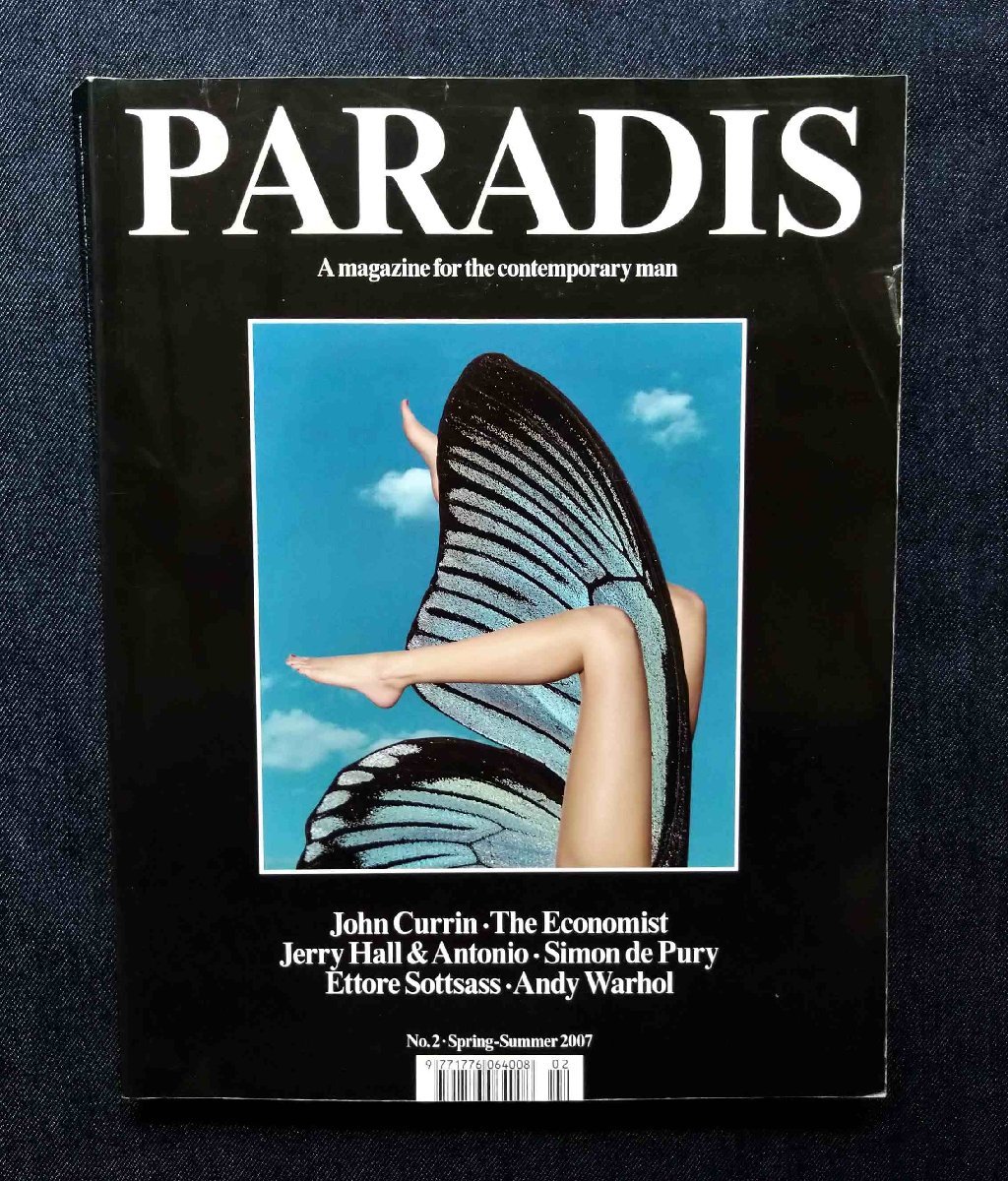 【T-ポイント5倍】 PARADIS Currin Sturges/John アントニオ・ロペス/エットレ・ソットサス/Jock & アンディ・ウォーホル/ジェリー・ホール 創刊2号 アート写真