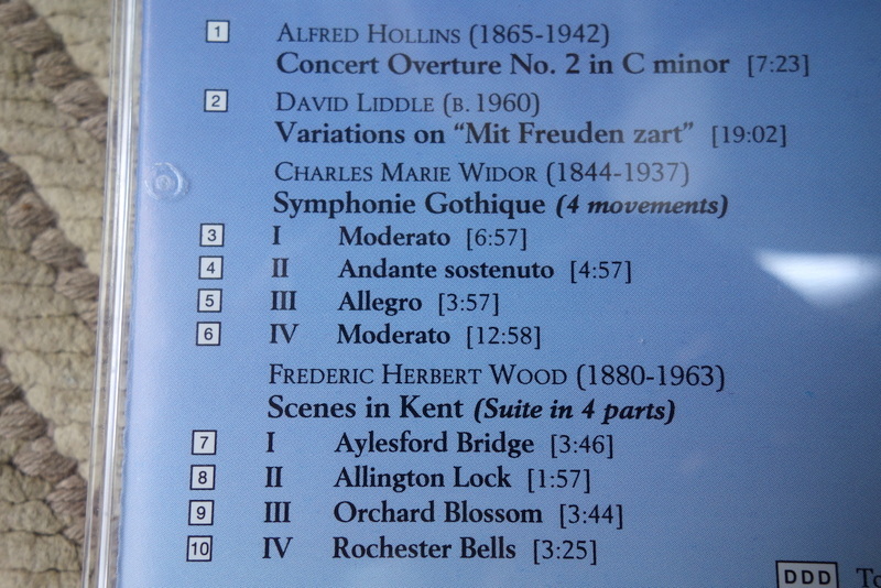【19世紀最大のオルガン作曲家】リドル　ホーリンズ:協奏前奏曲第2番、ウィドール:ゴシック交響曲他_画像3