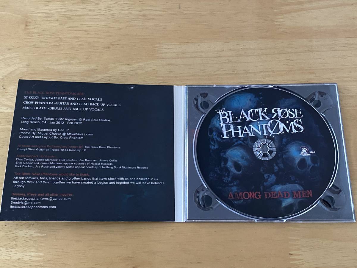 The Black Rose Phantoms Among Dead Men 輸入盤CD 検:Psychobilly Rockabilly サイコビリー ロカビリー Mad Sin Nekromantix Kryptonix_トレーのツメが折れてますがCD固定出来ます