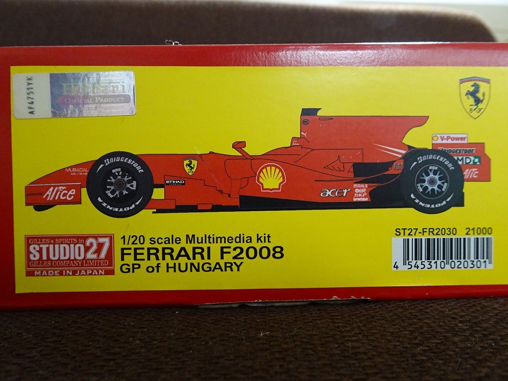 Yahoo!オークション - 絶版 スタジオ27 1/20 フェラーリ F2008 Yahoo!オークション - 絶版 スタジオ27 1/20 フェラーリ F2008
