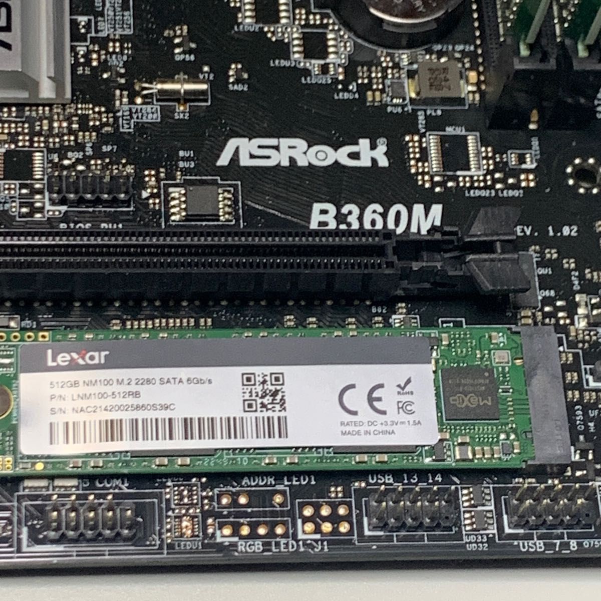 ASRock B360M i5-8400 4GBメモリ2枚 512GB M 2 SSD / LGA1151 ASRock B360M i5-8400 4GBメモリ2枚 512GB M 2 SSD / LGA1151