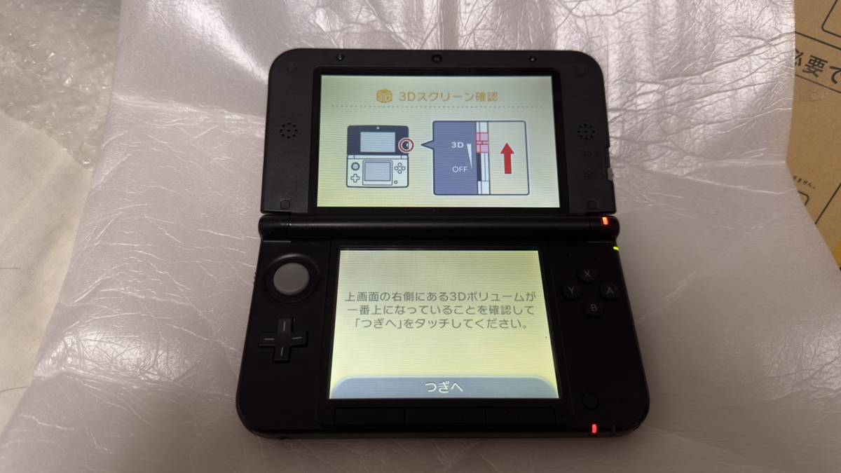 ニンテンドー3DSLL 偽トロキャプチャー機能付き レッド×ブラック